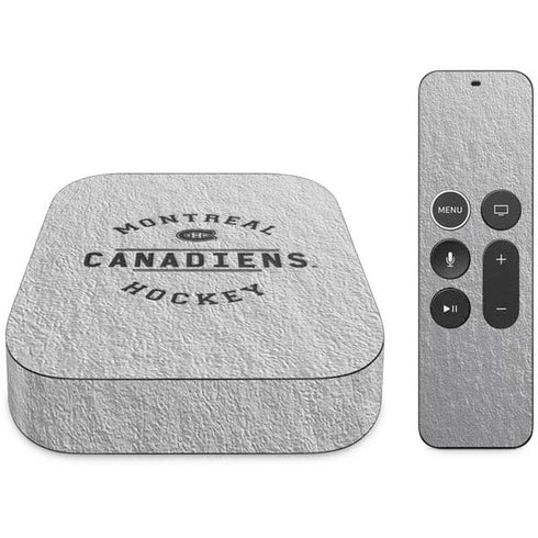 NHL Montreal Canadiens Black Text Apple TV Skin